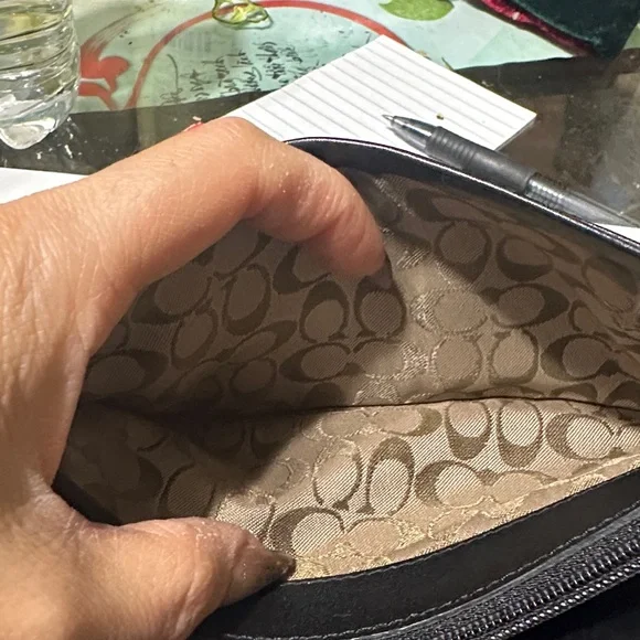 Coach Black Leather Clutch Wallet - Picture 5 of 6